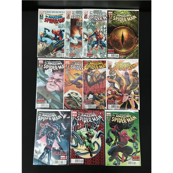 LOT OF 11 SPIDERMAN COMICS (MARVEL COMICS)