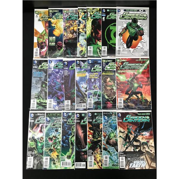 LOT OF 21 GREEN LANTERN COMICS INCLUDING #0-18 - DC COMICS
