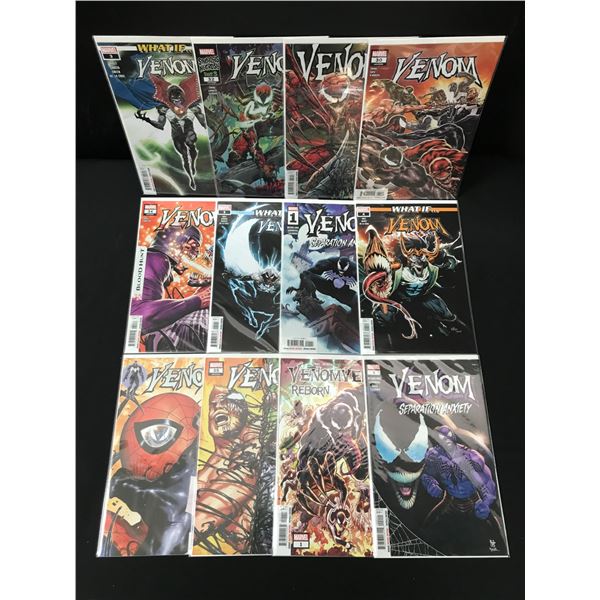 LOT OF 12 COMICS FEATURING VENOM - MARVEL COMICS