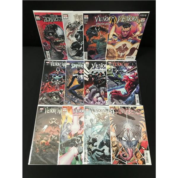 LOT OF 12 COMIC FEATURING VENOM - MARVEL COMICS