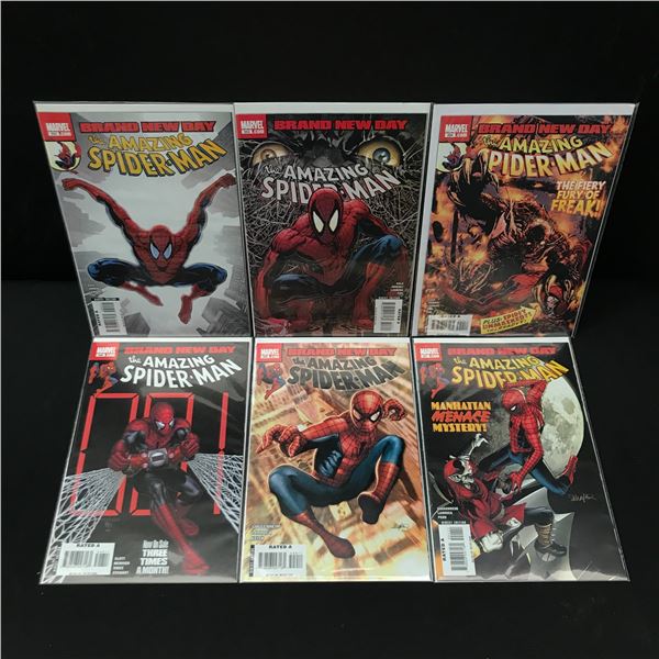 LOT OF 6 AMAZING SPIDERMAN COMICS - MARVEL COMICS