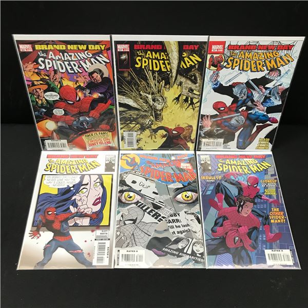 LOT OF 6 AMAZING SPIDERMAN COMICS - MARVEL COMICS