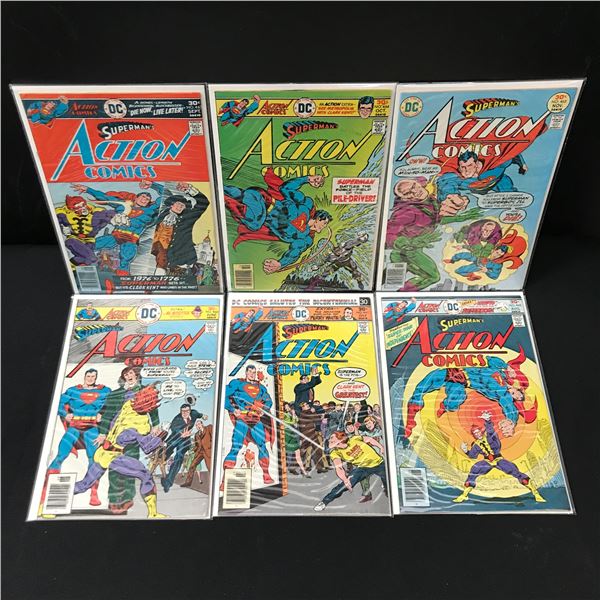 LOT OF 6 ACTION COMICS #460-465 - DC COMICS