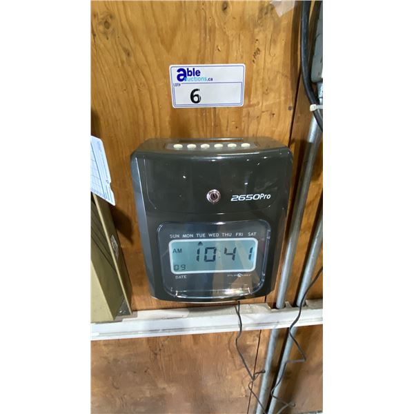 PYRAMID 2650PRO  EMPLOYEE PUNCH CLOCK SYSTEM