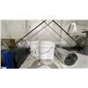 Image 4 : GROUP OF ASSORTED ITEMS- PLASTIC CLIP TRACK, PAPER TOWEL DISPENSER, DOOR CLOSERS, ROLL OF TIN