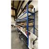 Image 2 : BLUE METAL BOLT TOGETHER 4 TIER SHELVING UNIT WITH WHITE WOODEN DECKING - APPROX 20'L X 25"D X 8'H