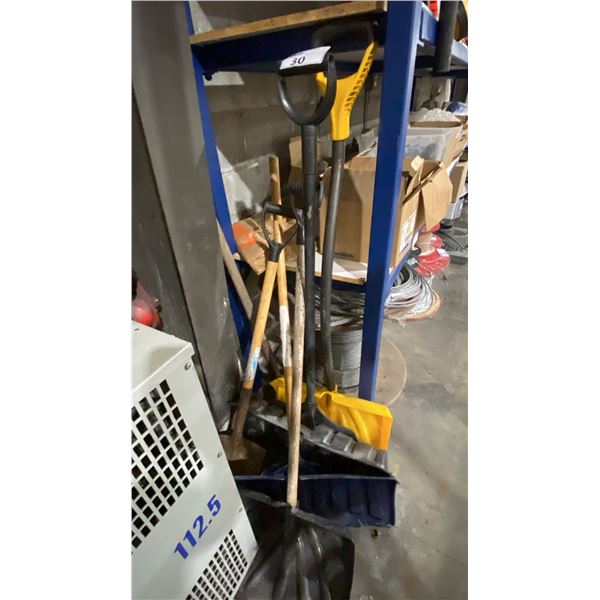 GROUP OF ASSORTED SHOVELS