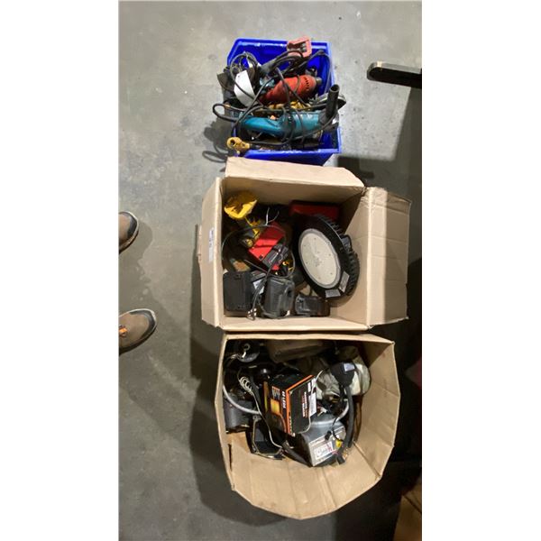 LARGE GROUP OF ASSORTED PARTS ONLY POWER TOOLS & ELECTRICAL PARTS & COMPONENTS