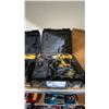 Image 1 : DEWALT DW059 CORDLESS DRILL IN HARD TRANSPORT CASE WITH 2 BATTERIES & CHARGER