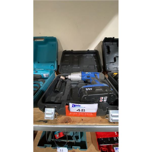 POWERFIST CORDLESS DRILL WITH BATTERY IN HARD TRANSPORT CASE