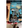 Image 3 : MAKITA CORDLESS IMPACT WRENCH WITH 2 BATTERIES & CHARGER IN HARD TRANSPORT CASE