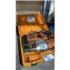 Image 2 : ORANGE HEAVY DUTY INDUSTRIAL ELECTRIC MAGNETIC DRILL PRESS IN HARD TRANSPORT CASE