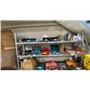 Image 1 : 2 TIER METAL BOLT TOGETHER SHELVING UNIT APPROX 10'L X 2"D X 67"H