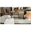 Image 2 : TECHSEW DUAL NEEDLE, 3 SPOOL INDUSTRIAL MOBILE CANVAS SEWING STATION WITH TABLE & FOOT CONTROL