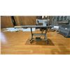Image 3 : TECHSEW SINGLE NEEDLE, DUAL SPOOL INDUSTRIAL MOBILE CANVAS SEWING STATION WITH TABLE & FOOT CONTROL
