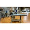 Image 5 : TECHSEW SINGLE NEEDLE, DUAL SPOOL INDUSTRIAL MOBILE CANVAS SEWING STATION WITH TABLE & FOOT CONTROL