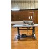 Image 1 : PFAFF SINGLE NEEDLE, SINGLE SPOOL INDUSTRIAL MOBILE CANVAS SEWING STATION WITH TABLE ELKAARVARIO