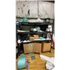 Image 1 : 4 TIER BLACK METAL ADJUSTABLE PARTS SHELVING WITH ASSORTED CONTENTS *TOOLS NOT INCLUDED*