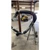 Image 2 : 3 SECTION ELECTRIC INDUSTRIAL VORTEX FAN FUME VENTILATION SYSTEM WITH 3 MOBILE VENT CARTS & HOSE