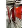 Image 3 : GROUP OF 7 RED WELDING SCREENS