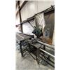 Image 2 : COS-16 INDUSTRIAL ELECTRIC METAL CUTTING CHOP SAW ON STAND WITH ROLLER CONVEYOR FEEDER SECTION