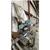 Image 3 : COS-16 INDUSTRIAL ELECTRIC METAL CUTTING CHOP SAW ON STAND WITH ROLLER CONVEYOR FEEDER SECTION