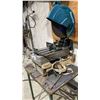 Image 2 : MAKITA LW1400 14" PORTABLE CUT OFF SAW ON MOBILE EQUIPMENT STAND