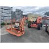 Image 1 : JLG 450AJ SERIES 2 ORANGE 45' REACH MULTI ARTICULATING PNEUMATIC TIRE INDUSTRIAL BOOM LIFT WITH