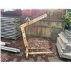 Image 1 : BOSCARO MBRA-20E, 441LB CAPACITY YELLOW METAL ADJUSTABLE CRANE FORKLIFT BOOM ATTACHMENT