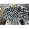 Image 2 : LARGE BUNDLE OF APPROX 21.5 FT LONG GALVANIZED STEEL SQUARE STOCK