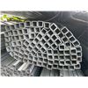 Image 2 : LARGE BUNDLE OF APPROX 21.5 FT GALVANIZED LONG STEEL SQUARE STOCK