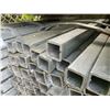 Image 3 : LARGE BUNDLE OF APPROX 21.5 FT LONG GALVANIZED STEEL SQUARE STOCK