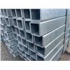 Image 3 : LARGE BUNDLE OF APPROX 21.5 FT LONG GALVANIZED STEEL SQUARE STOCK