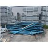 Image 1 : STACK OF BLUE ARPAC INDUSTRIAL PALLET RACKING & PALLET OF DECKING