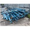 Image 2 : STACK OF BLUE ARPAC INDUSTRIAL PALLET RACKING & PALLET OF DECKING