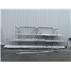 Image 1 : 4 TIER STOCK RACK WITH ASSORTED ALUMINUM STOCK & PVC PIPING *STOCK RACK INCLUDED*