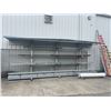 Image 1 : LARGE 3 TIER COVERED CANTILEVER RACK APPROX 175"L X 45"D X 116"H WITH ASSORTED SQUARE TUBE