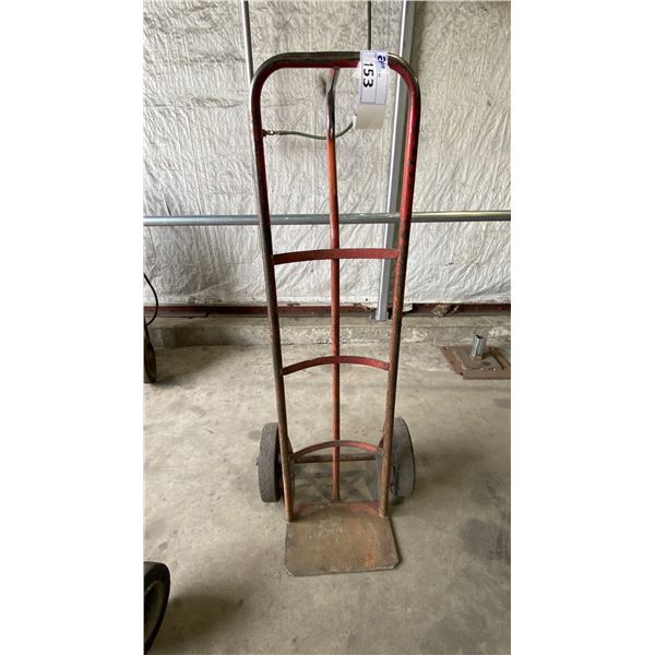 RED METAL SOLID TIRE HAND TRUCK
