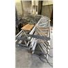 Image 2 : GROUP OF APPROX 12 LARGE WELDED GALVANIZED STEEL STRUCTURE COMPONENTS- APPROX 17 FT LONG