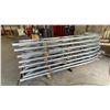 Image 3 : GROUP OF APPROX 12 LARGE WELDED GALVANIZED STEEL STRUCTURE COMPONENTS- APPROX 17 FT LONG