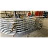 Image 4 : GROUP OF APPROX 12 LARGE WELDED GALVANIZED STEEL STRUCTURE COMPONENTS- APPROX 17 FT LONG