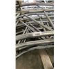 Image 6 : GROUP OF APPROX 12 LARGE WELDED GALVANIZED STEEL STRUCTURE COMPONENTS- APPROX 17 FT LONG