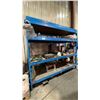 Image 1 : 4 TIER BLUE WELDED METAL SHELVING UNIT WITH ASSORTED SHOP CONTENTS
