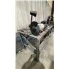 Image 4 : HEAVY DUTY ADJUSTABLE WORK TABLE WITH BENCH VICE & ELECTRIC DUAL BENCH GRINDER *CONTENTS NOT