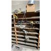 Image 3 : CONTENTS OF SHOP CORNER- 2 SHELVING UNITS WITH CONTENTS, METAL MOBILE RACK, GREEN MOBILE WORK TABLE