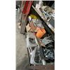 Image 3 : 6 TIER SHELVING UNIT WITH ASSORTED HARDWARE CONTENTS