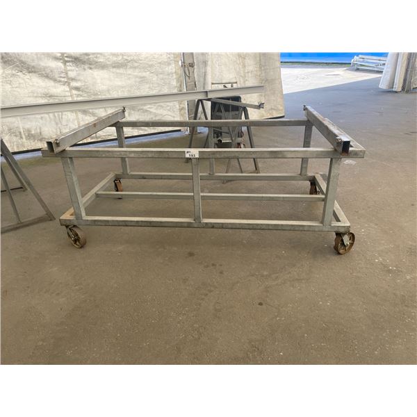 LARGE METAL MOBILE MATERIAL RACK/CART