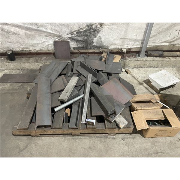 PALLET OF ASSORTED STEEL STOCK CUT OFFS
