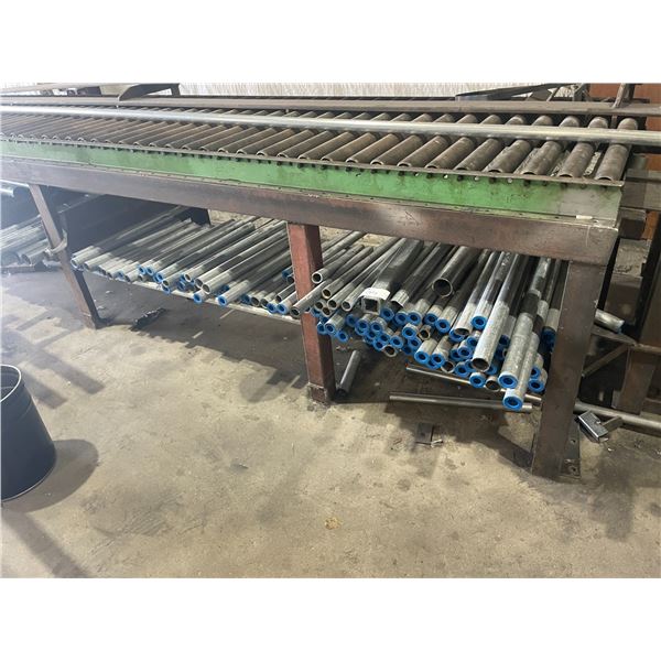 LARGE GROUP OF ASSORTED CUT OFF STEEL STOCK- MOSTLY ROUND TUBE