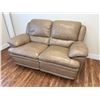 Image 6 : CONTENTS OF UPPER OFFICES INCLUDING- DESKS, CHAIRS, CLIENT CHAIRS, LEATHER LOVESEAT, 2 DOOR METAL